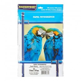 Papel Fotográfico A4 180g Com 20 Folhas - Masterprint