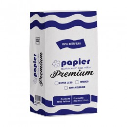 Papel Toalha Interfolhado 23x21 com 100 Premium - Papier