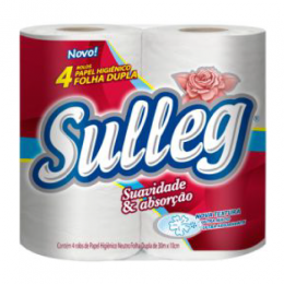 Papel Higiênico 4 Rolos 30 Metros Folha Dupla - Sulleg