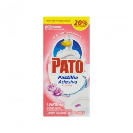 Pastilha Sanitária Adesiva Floral Pato Com 3 - SC Johnson