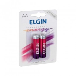 Pilha AA 1.2V Recarregável 2700mah Com 2 Unidades - Elgin