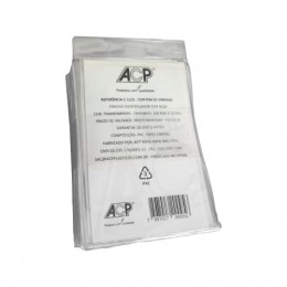 Plástico Para Crachá 70x100 Vertical Com 100 C-12/S - ACP