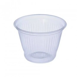 Pote Descartável Sem Tampa 100ml PS Transparente Com 100 Unidades