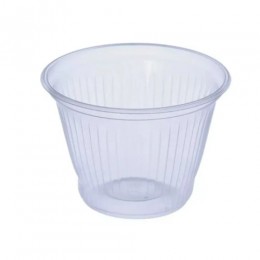 Pote Descartável Sem Tampa 250ml PS Transparente Com 1000 Unidades
