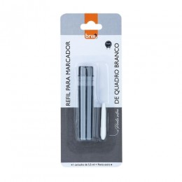 Refil + Ponta Marcador Quadro Branco Preto - BRW