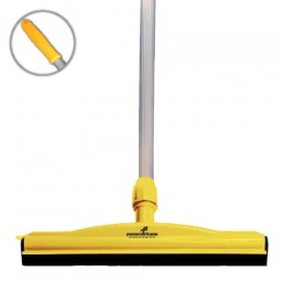 Rodo Plástico Duplo Amarelo 45cm Com Cabo Alumínio - Panamericana