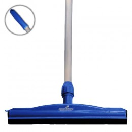 Rodo Plástico Duplo Azul 55cm Com Cabo Alumínio - Panamericana
