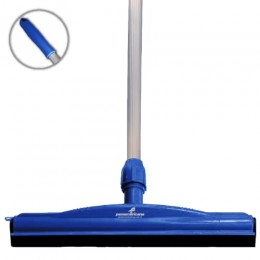 Rodo Plástico Duplo Azul 65cm Com Cabo Alumínio - Panamericana