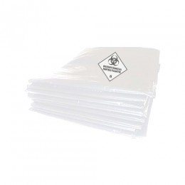 Saco de Lixo Branco Infectante 110 Litros 70X100 com 100 Unidades 0,40GR