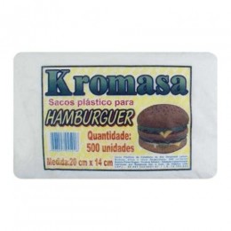 Saco Plástico Para Lanche 20X14 Com 500 Unidades - Kromasa