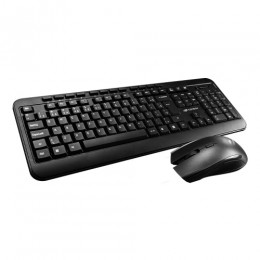 Kit Teclado E Mouse USB Wireless Sem Fio Multimídia K-W60BK Preto - C3Tech