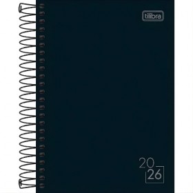 Agenda Tilibra Spice 2026 Espiral Preta - Tilibra