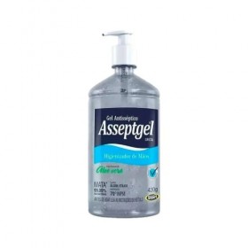 Álcool em Gel 70% Cristal 420g Com Válvula - Asseptgel