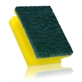 Esponja Multiuso Dupla Face Verde / Amarela Salva Unhas SuperPro - Bettanin