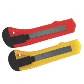 Estilete Largo 18mm Sortido Plástico Com Trava MP451 - Masterprint