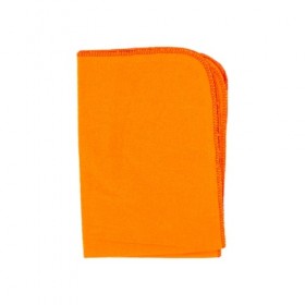 Flanela Limpeza Laranja 38x58cm 100% Algodão