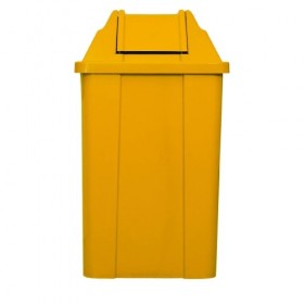 Lixeira Amarela 100 Litros Basculante - JSN