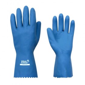 Luva de Limpeza Azul G Látex Verniz Silver - Volk do Brasil