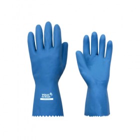 Luva de Limpeza Azul P Látex Verniz Silver - Volk do Brasil