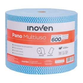 Pano Multiuso Tipo Perfex 20cmx300M Azul 600 Panos 1310 - Inoven