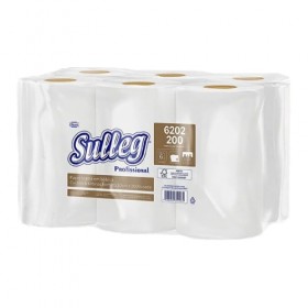 Papel Toalha Bobina Contém 6 Rolos de 20x200 Metros 24gr - Sulleg
