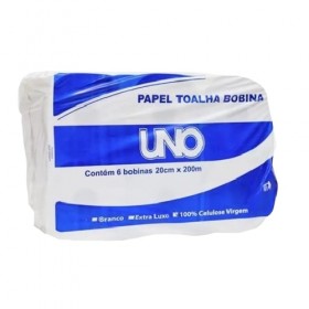 Papel Toalha Interfolhado 20x21 100% Com 1000 Unidades 22g - UNO