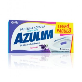 Pastilha Sanitária Adesiva Lavanda Com 4 - Azulim