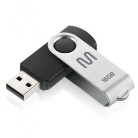 Pen Drive 16GB Twist USB Preto - Multi