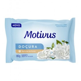 Sabonete Em Barra Branco Perfume de Flores 80G - Motivus