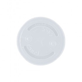 Tampa Descartável Para Copo 300ml Transparente Com 50 Unidades