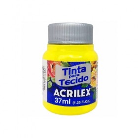 Tinta Para Tecido 37ml Amarelo Limão 504 - Acrilex