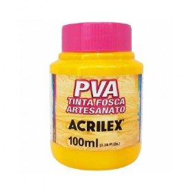 Tinta PVA Fosca Artesanato 100ml Amarelo Ouro 505 - Acrilex