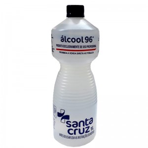 Álcool Líquido Etílico 92,8% 1 Litro - Santa Cruz