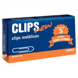 Clips 3 com 100 UND Galvanizado - Clips New