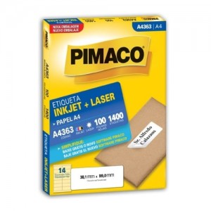 Pimaco Inkjet Laser A4 A4363 38,1 x99,0mm