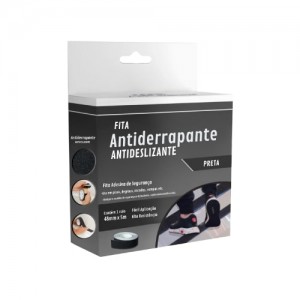 fita antiderrapante preta 48mm por 5m 
