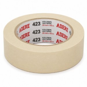 Fita Crepe Uso Geral Adere 423 24 mm x 50 m bege
