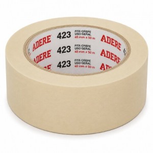 Fita Crepe Uso Geral Adere 423 48 mm x 50 m bege