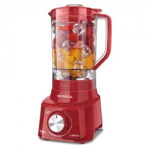 Liquidificador Turbo 900W 5 Velocidades 127V Vermelho L-900 FR-2C - Mondial
