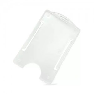 porta cracha vertical pvc rigido transparente leitoso com 100 unidades