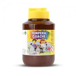 tempera guache acrilex marrrom 500ml