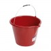 balde plastico 12l vermelho