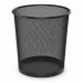 Cesto de lixo redondo telado em metal 8,5 litros preto SuperPro Bettanin