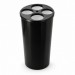 Lixeira coletora de copos descartáveis 180/200 ml 4 tubos preta E15 JSN