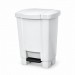 Lixeira com pedal 50 litros branca Tonk