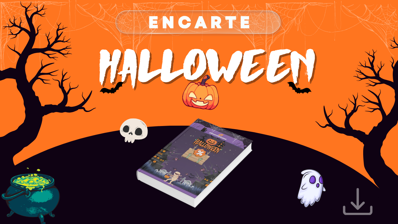 Encarte Halloween Panamericana outubro rosa de empresas