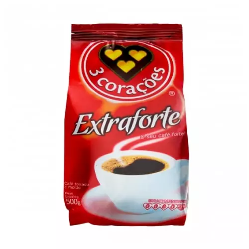 Distribuição cafe extra forte 3 coracoes