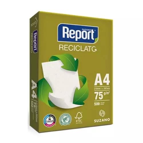 Papel Sulfite Report Reciclado A4