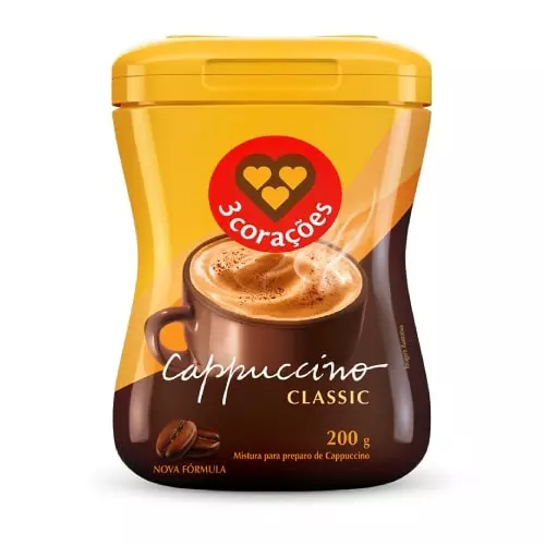 Cappuccino clássico 3 Corações 200g