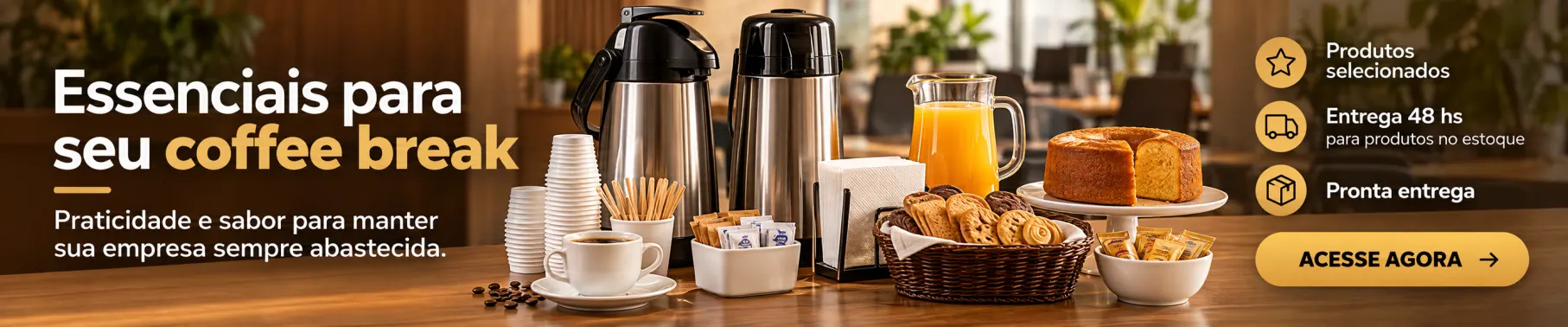 Produtos para café de empresa